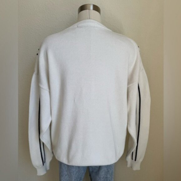 White Sweater with Abstract Pattern - Picture 2 of 5